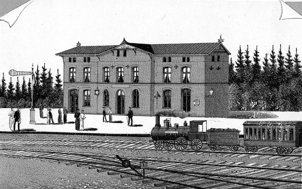Ansicht des Bahnhofs Hermsdorf-Klosterlausnitz
