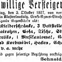 1927-10-03 Kl Versteigerung