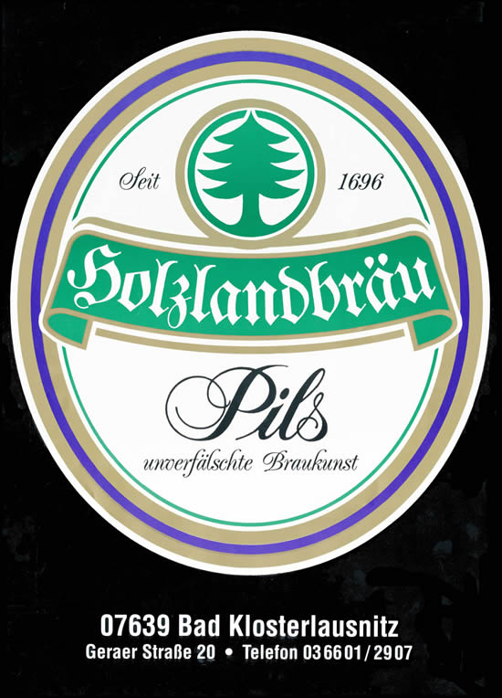 Plakat Holzland-Bräu