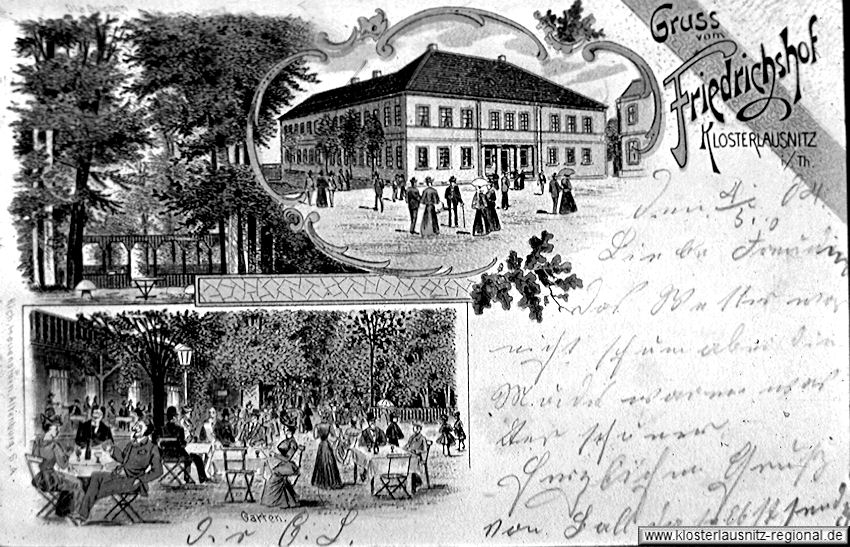 Friedrichshof auf einer Postkarte von 1904