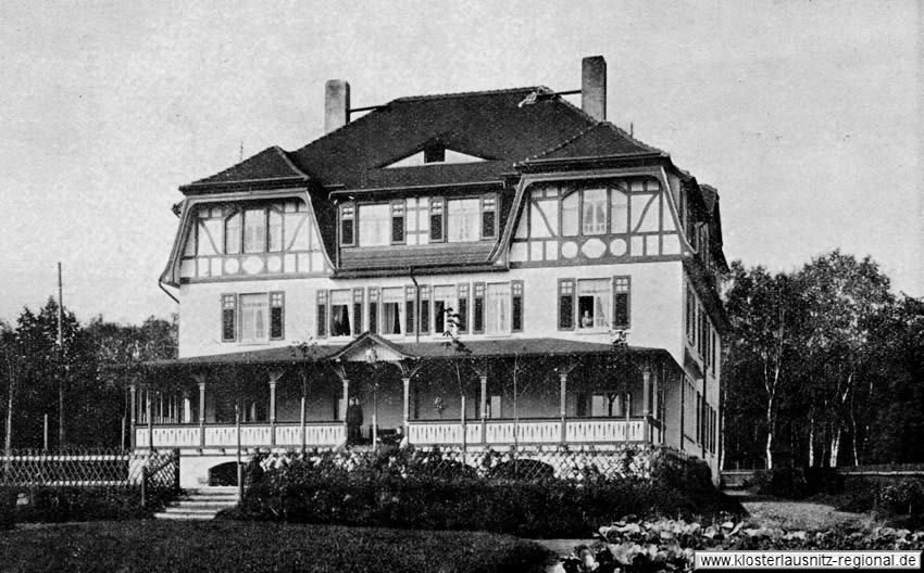 Rückseite des Hauses um 1912