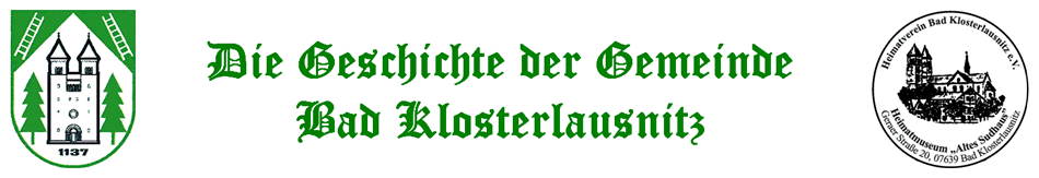 Bad Klosterlausnitz - Die Geschichte der Gemeinde