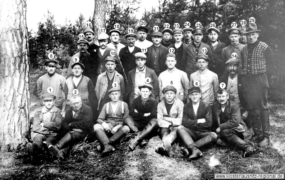 1926 Notstandsarbeiter aus Bad Klosterlausnitz und Weißenborn bei der Sumpfmelioration. Paul Sieler Nr. 2 