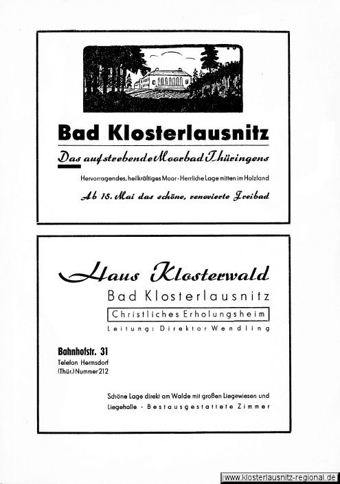 Frühjahrskunstausstellung Bad Klosterlausnitz vom 21. bis 29.03.1948