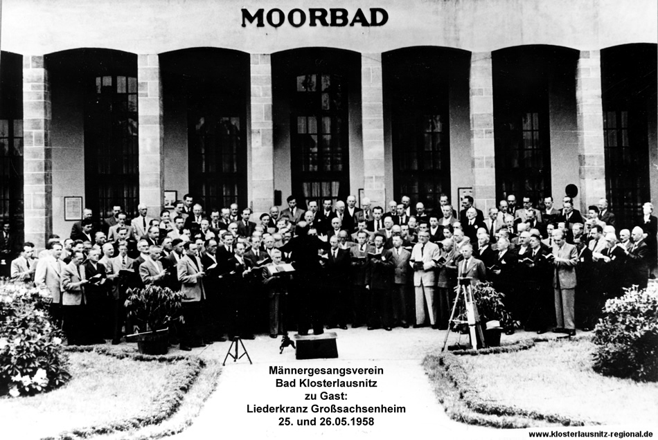 25. und 26.05.1958 Liederkranz Großsachsenheim zu Gast beim Männergesangsverein Bad Klosterlausnitz