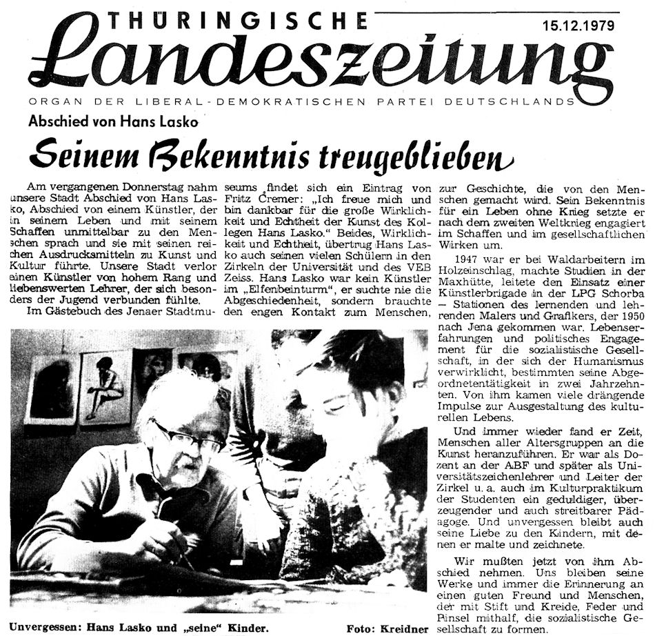 Thüringische Landeszeitung vom 15.12.1979