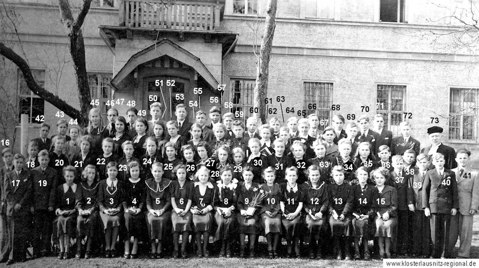 Klassenjahrgang 1943 – 1951 Foto 1951 Konfirmation Kirchenspiel Bad Klosterlausnitz - Weißenborn