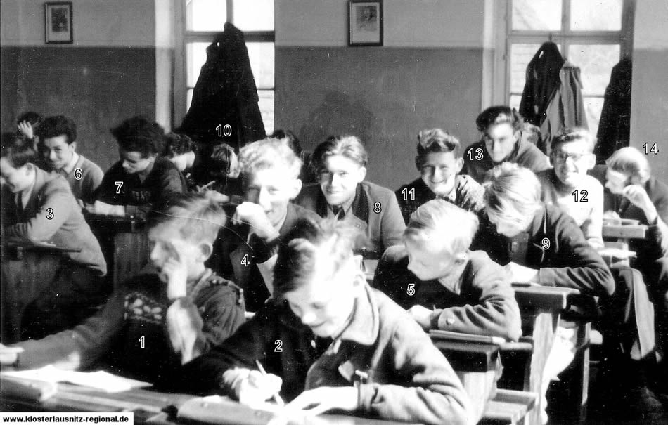 Klassenjahrgang 1948 – 1958, Foto 1956 Teil der Klasse