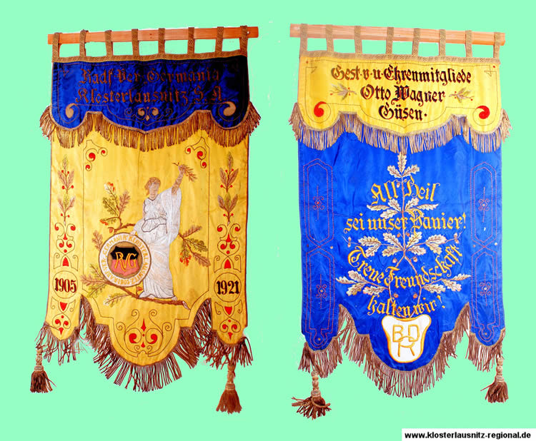Banner des Radfahrverein "Germania" Klosterlausnitz.