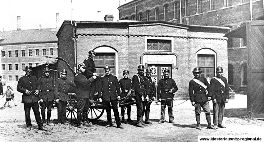 Fabrik Feuerwehr der Porzellanfabrik Hermsdorf um 1906